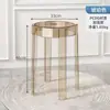 Taburete de Plástico Acrílico Transparente Taburete con Almacenamiento Extra Grueso Taburete Pequeño Silla Doméstica Simple Moderna Engrosada