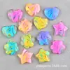 Llavero Colgante de Pegamento en Crema Accesorios Estrella de Cinco Puntas Funda de Teléfono Móvil Corazón Accesorios de Resina DIY Material para Collar DIY