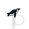 Tema Mundo Oceánico 8/10mm Cubierta para Popote Creativa Dibujos Animados Tapa a Prueba de Polvo para Popote Tapón para Popote de Vaso de Agua En Stock