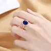 Moda Europea y Americana Color Alto Grado Sentido Anillo Chapado en Oro Rosa 18K Amor Entrelazado Anillo de Compromiso Apertura para Mujer Color Tesoro Moda