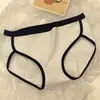 Pantaloncillos deportivos minimalistas para niñas, de tiro medio, estilo japonés, algodón blanco y negro, calzones para mujer, realzan el trasero, disponibles para venta al por mayor