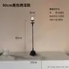 Portavelas Retro Estilo Chino Adorno de Hierro Fundido Arte de Hierro Antiguo Lámpara de Aceite Vieja Lámpara de Piso Zen para B&B Lámpara para Sala de Té Viento