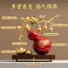 Novos Enfeites de Cabacinha Estilo Chinês para Sala de Estar, Decorações para Rack de TV e Bar que Atraem Riqueza, Presentes de Luxo Leve de Alta Qualidade, Presentes de Inauguração