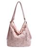 Bolso Bandolera Cruzado Estilo Universitario de Moda Transfronteriza para Mujer 2024 Nueva Llegada Bolso Tote Diamante Casual de Gran Capacidad Mochila