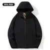 Nova jaqueta soft shell outono e inverno para homens, jaqueta de exterior, moletom para mulheres, jaqueta de fleece à prova de vento e à prova d'água, cardigã com capuz, casaco corta-vento