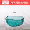 Tigela de vidro estilo japonês Phnom Penh Tigela de salada de vegetais Prato de frutas Transparente Grande Celebridade da Internet Doméstica Sobremesa resistente ao calor Estilo nórdico