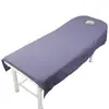 Yuanzitao ropa de cama super suave cepillada sábana de belleza cama de belleza sábana de cama de color liso sábana de cama de masaje se puede enviar en nombre de venta al por mayor