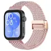 Qingfeng É Adequado para Huawei Watch Fit5/4/4Pro/3/5Pro Pulseira de Relógio de Nylon com Fivela Magnética de Metal Tecido