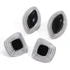 Pendientes Jieding Estilo Europeo y Americano con Goteo de Aceite Negro, Pendientes de Acero Inoxidable de Gama Alta Nicho, Accesorios para Orejas de Lujo Ligero, Joyería Transfronteriza de Acero de Titanio