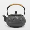 Sala de Modelos Casa de Té Estante Antiguo Juego de Té Decoración Suave Estilo Chino Nuevo Tetera Pequeña Creativa Olla de Hierro Fundido Adornos para Sala de Té