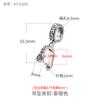 Hebilla de seguridad con colgante de plata esterlina S925, hecha a mano, con incrustaciones de jade Ruyi, Buda, hebilla de plata de Buda