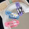 Lindos Clips Ovalados Sanrio de Color Caramelo de Dibujos Animados para Estudiante con Corazón para Flequillo Lateral Dulces Accesorios para el Cabello Pinza para el Cabello