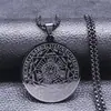 Amazon Transfronterizo Popular Acero Inoxidable Personalizado Moderno Siete Ángeles Colgante de Salomón Collar Listo para la Venta
