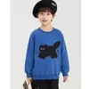 Sudadera con Estampado de Dibujos Animados para Niño Wulibu, Cuello Redondo, Estilo Nuevo Otoño 2026, Resistente, Holgada, Versátil, Parte Superior Infantil