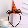 Diadema de Halloween Calabaza Fiesta Sombrero de Bruja Suministros Decorativos Diadema Clásica de Telaraña Sombrero de Bruja Accesorios para el Cabello