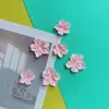El Viento Sopla Flores de Durazno Dulce Pegamento de Crema DIY Joyería de Resina con Parche Pasador Anillo para el Cabello Accesorios