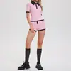 Nueva Camiseta Polo de Manga Corta de Moda con Cuello de Solapa en Contraste para Mujer de Amazon, Camiseta Deportiva Transpirable Casual para Fitness