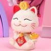 Estatueta Criativa e Fofa de Gatinho para Atrair Riqueza, Decoração Festiva e Auspiciosa para Interior de Carro, Estilo Chinês Exquisito