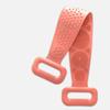 Silicone esfregando artefato para trás banho toalha de banho longa esfregando para trás forte dupla face lama esfregando cinzas esfregando toalha de banho para homens e mulheres