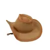 Comercio Exterior Venta Caliente Sombrero Vaquero Rizado de Doble Color para Primavera y Verano Moda Casual Sombrero de Paja Protector Solar Sombrero de Sol para Exteriores