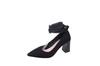 Sapatos de Salto Alto Novos de Verão 2025, Sapatos de Camurça de Bico Fino Estileto, Boca Rasa, Calçado Externo Versátil com Cadarço, Sapatos de Salto Alto Elegantes