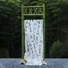 Soporte de bambú Estilo chino Creación de paisaje Decoración de boda Diseño de escena Pared de fondo Accesorios de decoración Creación ambiental Poste de tubo de bambú Balsa de bambú