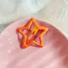 Grampo de Cabelo com Pingente de Pentagrama de Dopamina Óleo Gotejante Grampo de Cabelo Estrela para Crianças Bebês Presilha para Franja Lateral Presilha bb para Cabelos Quebrados Adorno de Cabeça