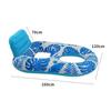 Red colgante lista para usar para piscina transfronteriza, fila flotante inflable, fila flotante rayada plegable, entretenimiento contracorriente, sillón lounge inflable, cama flotante