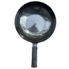 Procesando Wok Personalizado Zhangqiu Negro Olla de Fondo Plano Sin Recubrimiento Antiadherente Olla con Menos Humo de Aceite Olla Antiadherente Wok Doméstico para Estufa de Gas