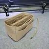 Bolsa interior de fieltro transfronteriza, bolsa de maquillaje de fieltro, bolsa de viaje para mamá con cremallera y múltiples compartimentos, bolsa de almacenamiento de cosméticos multifuncional