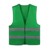 Chaleco reflectante personalizado, ropa reflectante, ropa de trabajo, ropa de seguridad para obras de construcción, chaleco reflectante de tráfico con múltiples bolsillos