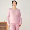 Comercio exterior transfronterizo europeo y americano al por mayor conjunto cálido de ropa de otoño talla grande para mujeres de talla grande ropa interior de capa base 100 kg