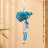 Festival do Meio Outono cultural e criativo, pingente de cabaça com borla de cristal de alta qualidade e brocado Song, decoração suspensa de estilo chinês para trazer sorte para bolsas e interior de carro
