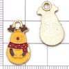 Mezcla 30 Aleaciones de Metal para Goteo de Aceite Navideño para Pulseras y Collares DIY, Accesorios de Joyería de Papá Noel, Muñeco de Nieve, Cascabeles, Alce