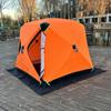 Tienda de Pesca en Hielo Resistente Directa de Fábrica Completamente Aislada Cabaña de Pesca en Hielo de Invierno Refugio de Hielo Portátil Personalizable con Entrada para Estufa