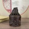 Queimador de Incenso de Lótus para Casa Interior Pequeno Ornamento Mini Bule Queimador de Incenso Pequeno Banhado a Cobre Queimador de Incenso de Nuvem Auspiciosa
