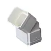 Tubo Quadrado de PVC para Calha Tubo Quadrado Drenagem Beiral de Vila Tubo de Drenagem Projeto 75*50 Conexões 110*73 Acessórios