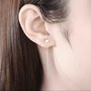 Plata Esterlina 925 Genuina Línea de Oreja Temperamento Femenino Amor Cadena Larga de Borlas Aretes Pendientes