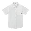 Camisa blanca de algodón para niño, uniforme escolar de verano para estudiantes de primaria, ropa de rendimiento, camisa blanca grande de manga corta con bolsillo para niños