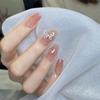 Nueva joyería de aleación de manicura, mariposa de diamante de colores brillantes, estilo dulce y lindo, accesorios de diamantes de manicura, fábrica al por mayor