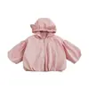Wulibu Yiyi Sudadera con Capucha de Algodón de Dibujos Animados para Niñas Ropa Infantil Chaqueta de Algodón Cálida Simple de Invierno Chaqueta Acolchada de Algodón para Bebé Moderna
