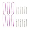 Amazon Set de Ensartador de Cuerda Elástica Largo Plástico Guía de Banda Elástica Ensartador de Doble Agujero Pinza para Ensartar