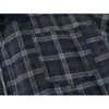 Chaqueta de Trabajo Cuadros Doble Cara Estilo Retro Simple Forn3 para Hombre, Estilo Ligeramente Maduro, Abrigo Cuadros Holgado Primavera y Otoño N2088