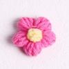 Broche feito à mão em malha Puff Flower Hyun Estilo elegante Acessórios de renda Gancho de mão Tecido Flor Acessórios de roupas Acessórios