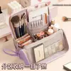 Bolsa de maquillaje vertical, adecuada para colgar en el equipaje, gran capacidad, ideal para viajes y viajes de negocios, impermeable, portátil y cuenta con compartimentos para un almacenamiento organizado