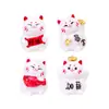 Figuritas de gato de la suerte en miniatura, creativas y adorables para la buena fortuna - Accesorios decorativos DIY para coches, escritorios y otros espacios pequeños