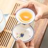 Almohadilla aislante para taza de té de cerámica pintada a mano, platillo creativo de estilo japonés, almohadilla para taza de té, portavasos para sala de té, accesorios para ceremonia del té