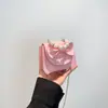 Bolso de Mujer con Lazo y Perlas, Mini Bolso Infantil Lindo y Elegante, Bolso Cruzado Acolchado con Cadena de Princesa para Niñas