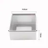 Forma quadrada para bolo chiffon, forma para mousse em liga de alumínio anodizado, ferramenta de assar com fundo removível 4 5 6 8 10 polegadas