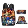 Mochila Sonic Transfronteriza Gran Capacidad Mochila Escolar para Estudiantes Mochila Escolar de Anime Sonic Transfronteriza